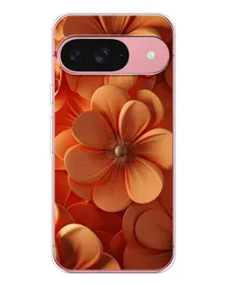 Чехол для Google Pixel 10 Pro с картинкой «Оранжевый макро цветок»