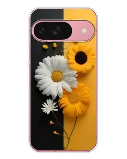 Чехол для Google Pixel 10 Pro с картинкой «Подсолнух и ромашка»