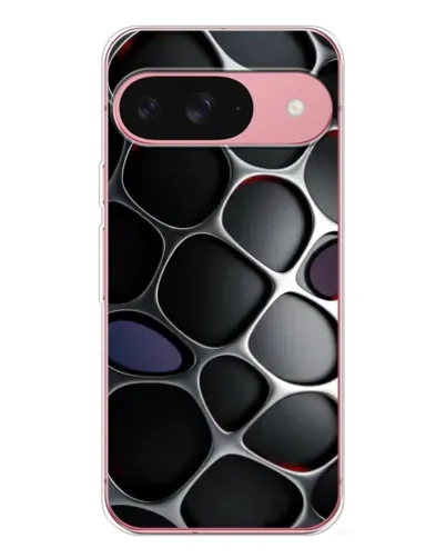 Чехол для Google Pixel 10 Pro с картинкой «Объемная темная решетка»
