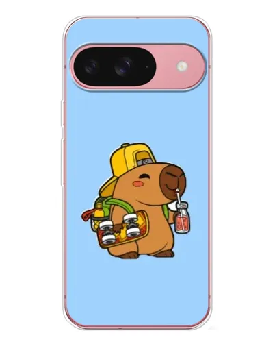Чехол для Google Pixel 10 Pro с картинкой «Капибара на скейте»