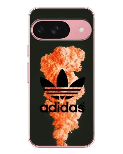 Чохол для Google Pixel 10 з картинкою «Помаранчевий дим Adidas»
