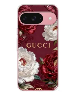 Чохол для Google Pixel 10 з картинкою «Gucci — бордові троянди»