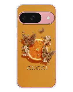 Чохол для Google Pixel 10 з картинкою «Gucci — золоті метелики»