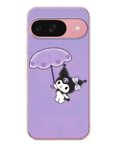 Чехол для Google Pixel 10 с картинкой «Kuromi с зонтиком»