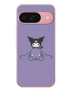 Чехол для Google Pixel 10 с картинкой «Kuromi на лиловом фоне»