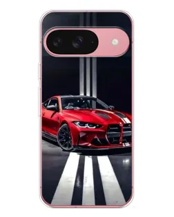 Чохол для Google Pixel 10 з картинкою «Червона BMW на дорозі»