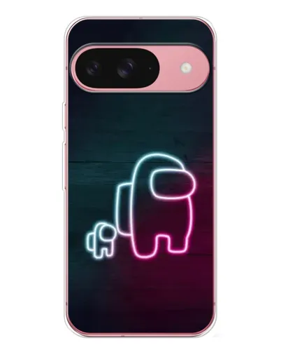 Чехол для Google Pixel 10 с картинкой «Among Us неон-арт»