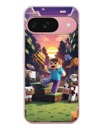Чехол для Google Pixel 10 с картинкой «Стив на ферме»
