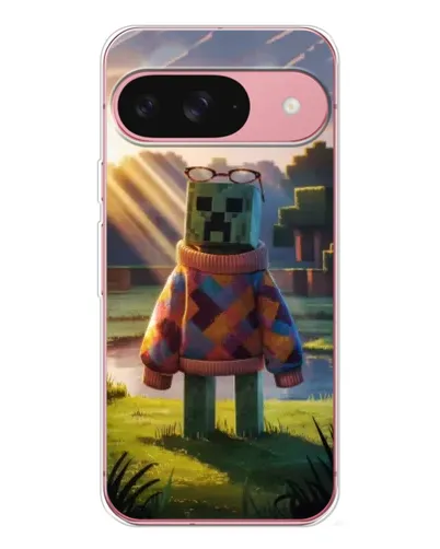 Чехол для Google Pixel 10 с картинкой «Крипер в свитере»