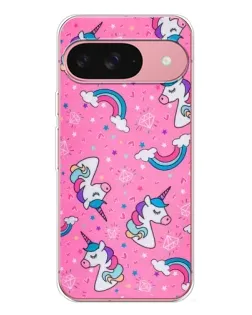Чохол для Google Pixel 10 з картинкою «Unicorn паттерн рожевий»
