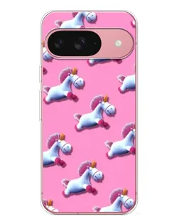 Чохол для Google Pixel 10 з картинкою «Єдинороги на рожевому»