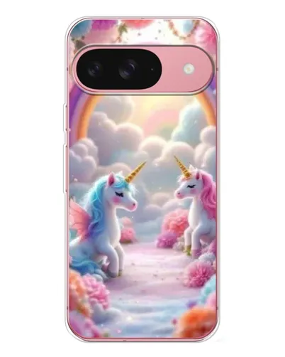 Чохол для Google Pixel 10 з картинкою «Веселка і єдинороги»