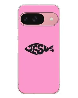 Чохол для Google Pixel 10 з картинкою «Рожевий символ Jesus»