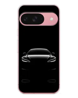 Чохол для Google Pixel 10 з картинкою «Силует Tesla Night»