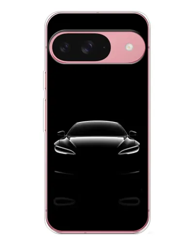 Чохол для Google Pixel 10 з картинкою «Силует Tesla Night»