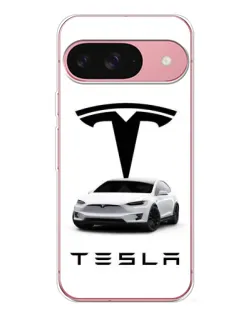 Чохол для Google Pixel 10 з картинкою «Tesla White Style»