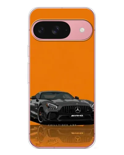 Чохол для Google Pixel 10 з картинкою «Помаранчевий Mercedes AMG»