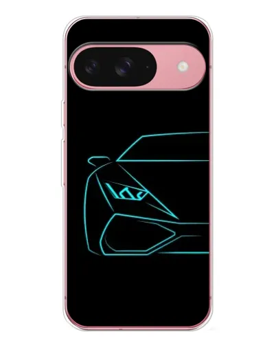 Чохол для Google Pixel 10 з картинкою «Блакитний силует Lamborghini»
