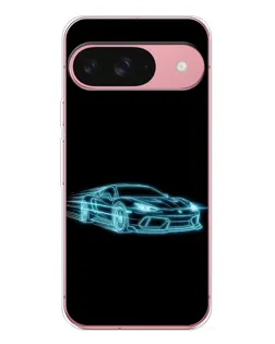 Чохол для Google Pixel 10 з картинкою «Неоновий контур Lamborghini»