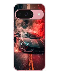 Чохол для Google Pixel 10 з картинкою «Lamborghini червоний дим»