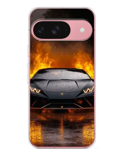 Чохол для Google Pixel 10 з картинкою «Lamborghini у вогні»