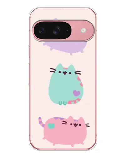 Чохол для Google Pixel 10 з картинкою «Pusheen тріо»
