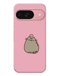 Чохол для Google Pixel 10 з картинкою «Pusheen серце»