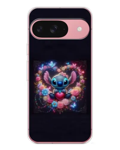 Чехол для Google Pixel 10 с картинкой «Stitch в цветах»