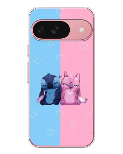 Чехол для Google Pixel 10 с картинкой «Stitch и Angel Love»