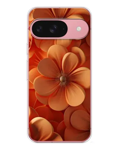 Чохол для Google Pixel 10 з картинкою «Помаранчева макро квітка»