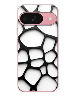 Чохол для Google Pixel 10 з картинкою «Біла об'ємна сітка»