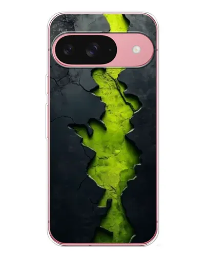 Чохол для Google Pixel 10 з картинкою «Салатовий розлом скелі»