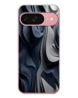 Чохол для Google Pixel 10 з картинкою «Об'ємні сині складки»