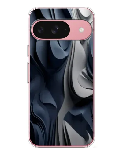Чохол для Google Pixel 10 з картинкою «Об'ємні сині складки»