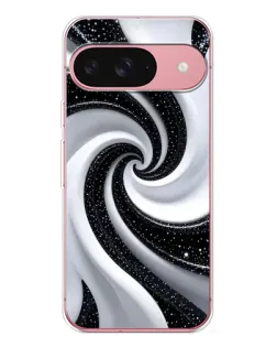Чохол для Google Pixel 10 з картинкою «Чорно-біла спіраль»