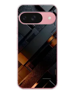 Чохол для Google Pixel 10 з картинкою «Чорні геометричні блоки»