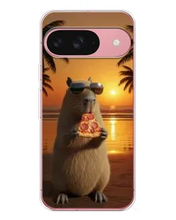 Чохол для Google Pixel 10 з картинкою «Капібара з піцою»