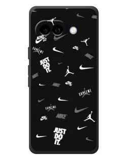 Чохол для Google Pixel 10a з картинкою «Nike Black Pattern»
