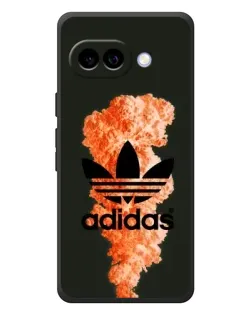 Чохол для Google Pixel 10a з картинкою «Помаранчевий дим Adidas»