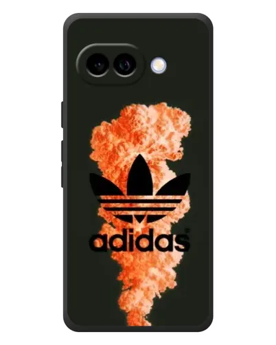 Чохол для Google Pixel 10a з картинкою «Помаранчевий дим Adidas»