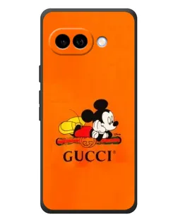 Чехол для Google Pixel 10a с картинкой «Микки Маус Gucci — оранж»