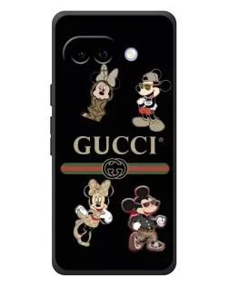Чехол для Google Pixel 10a с картинкой «Gucci — герои Disney и монограмма»