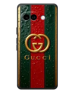Чехол для Google Pixel 10a с картинкой «Gucci — фирменная полоса и золото»