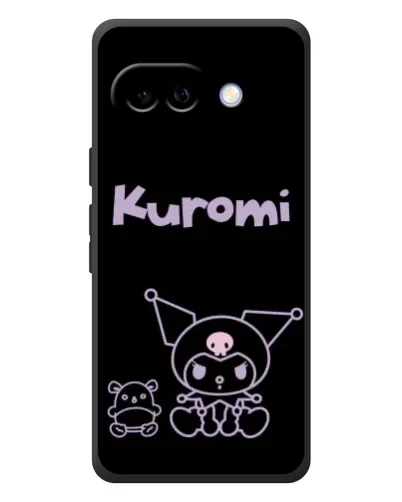 Чохол для Google Pixel 10a з картинкою «Kuromi — чорний мінімалізм»