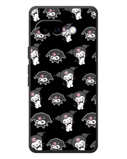 Чохол для Google Pixel 10a з картинкою «Чорний паттерн Kuromi»