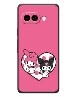 Чохол для Google Pixel 10a з картинкою «Kuromi та My Melody»