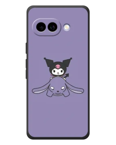 Чохол для Google Pixel 10a з картинкою «Kuromi на ліловому фоні»