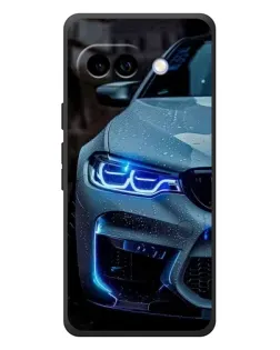 Чохол для Google Pixel 10a з картинкою «Погляд BMW з синіми фарами»