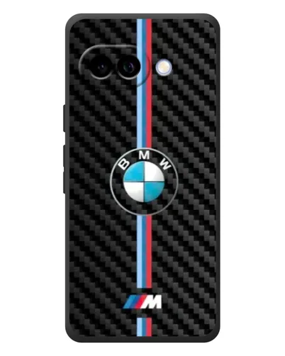 Чохол для Google Pixel 10a з картинкою «Емблема BMW та карбон»