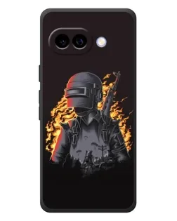 Чохол для Google Pixel 10a з картинкою «PUBG — вогняний силует»